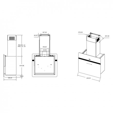 Кухонная вытяжка Korting KHC 69131 GXW