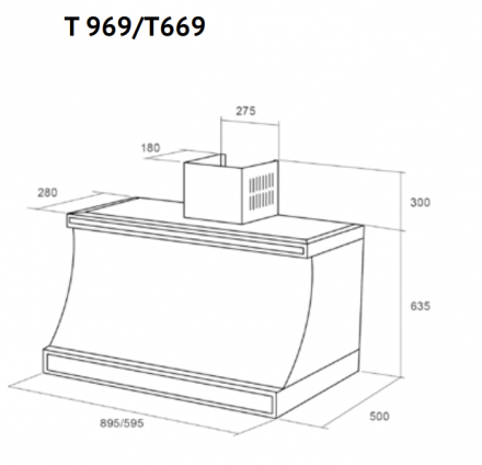 Кухонная вытяжка KUPPERSBERG T 969 W Silver