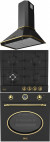 Комплект Духовой шкаф Korting OKB 461 CRGN,Варочная поверхность Korting HG 661 CTGN,Кухонная вытяжка Korting KHC 6839 RGN