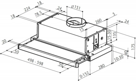Кухонная вытяжка FABER FLEXA PLUS INOX A60