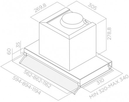 Кухонная вытяжка ELICA BOXIN LX/IX/A/120 Кухонная вытяжка ELICA BOXIN LX/IX/A/120