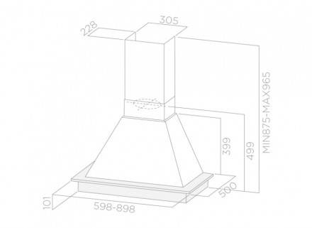 Кухонная вытяжка ELICA DAISY WH/A/60 T.GREZZO Кухонная вытяжка ELICA DAISY WH/A/60 T.GREZZO
