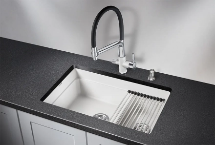 GRANULA KS-7304U, АРКТИК (БЕЛЫЙ), кухонная мойка, кварц GRANULA KS-7304U, АРКТИК (БЕЛЫЙ), кухонная мойка, кварц