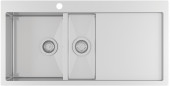 Кухонная мойка AquaSanita Steel LUNA 151 M-L сталь Кухонная мойка AquaSanita Steel LUNA 151 M-L сталь