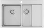 Кухонная мойка AquaSanita Steel LUNA 151 N-L сталь Кухонная мойка AquaSanita Steel LUNA 151 N-L сталь