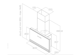 Кухонная вытяжка ELICA SUPER PLAT BL/F/80 Кухонная вытяжка ELICA SUPER PLAT BL/F/80
