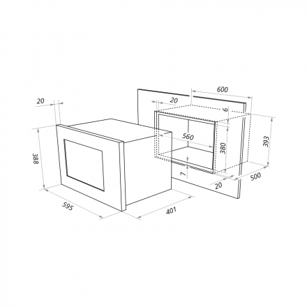 Микроволновая печь MAUNFELD MBMO.25.7GBG