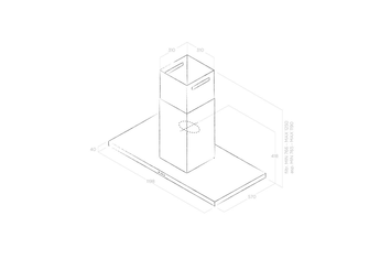 Кухонная вытяжка ELICA THIN ISLAND IX/A/120