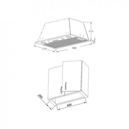 Кухонная вытяжка Korting KHI 6530 X