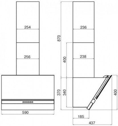Кухонная вытяжка FABER Beryl BK A60
