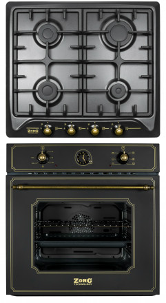 Комплект Духовой шкаф ZorG BE6 RST (EMY) black, Варочная поверхность ZorG BP5 FD rustical, black (EMY) Комплект Духовой шкаф ZorG BE6 RST (EMY) black, Варочная поверхность ZorG BP5 FD rustical, black (EMY)