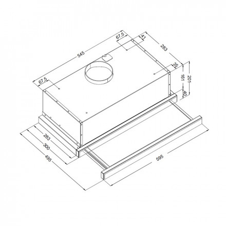 Вытяжка с выдвижным экраном Korting KHP 6512 W