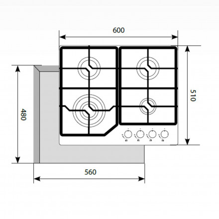 Варочная поверхность LEX GVG 640-1 BL Варочная поверхность LEX GVG 640-1 BL