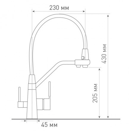 Кухонный смеситель ZIGMUND & SHTAIN ZS 2200 черный базальт Кухонный смеситель ZIGMUND & SHTAIN ZS 2200 черный базальт
