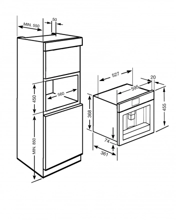 Автоматическая кофемашина Smeg CMS8451A
